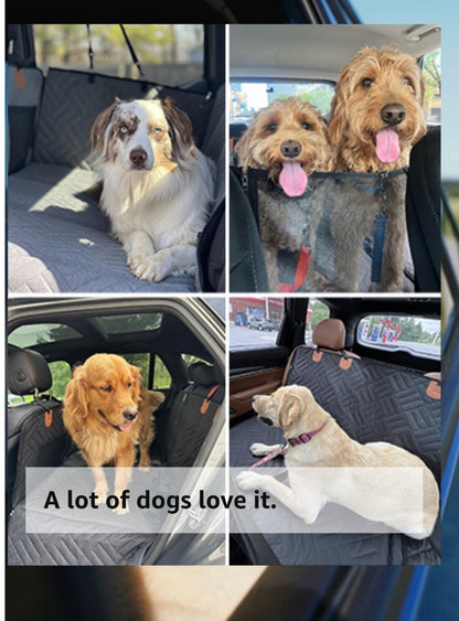 Back Seat Extender,Dog Seat Cover for Back Seat Hard Bottom Car Seat Cover Black