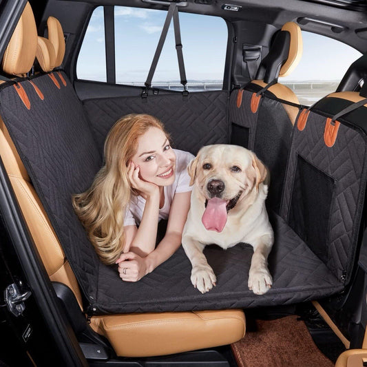 Back Seat Extender,Dog Seat Cover for Back Seat Hard Bottom Car Seat Cover Black